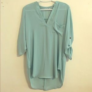 Perfect Roll Tab Sleeve Tunic